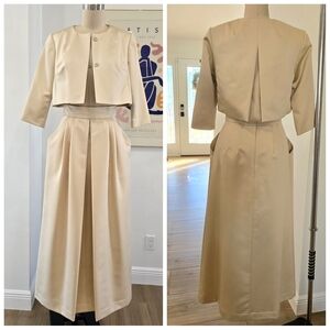 Talbots Cream Women's Skirt Set